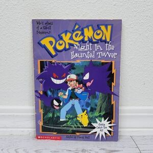 Pokémon Night In The Haunted Tower Chaper Book VTG Paperback